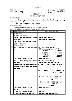 Giáo án Tổng hợp Lớp 4 - Tuần 8 - Năm học 2017-2018