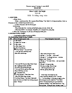 Giáo án Tổng hợp Lớp 5 - Tuần 21 - Năm học 2018-2019