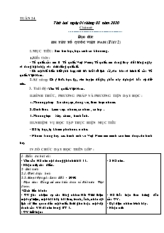 Giáo án Tổng hợp Lớp 5 - Tuần 24 - Năm học 2019-2020