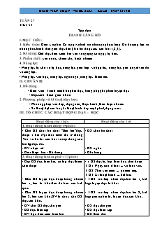 Giáo án Tổng hợp Lớp 5 - Tuần 27 - Võ Bé Sáu