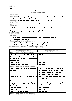 Giáo án Tổng hợp Lớp 5 - Tuần 27