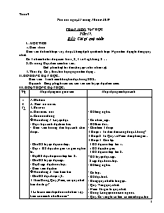 Giáo án Tổng hợp Lớp 5 - Tuần 9 - Năm học 2019-2020