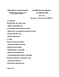 Đề cương ôn tập học kì I môn Vật lý Lớp 11 - Chương trình: Cơ bản A - Năm học 2018-2019 - Trường THPT Chu Văn An