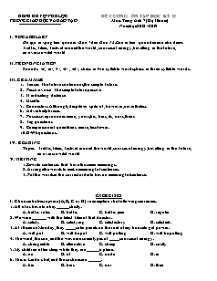Đề cương ôn tập học kì II môn Tiếng Anh Lớp 7 (Hệ 10 năm) - Năm học 2018-2019 - Trường THCS Lăng Cô
