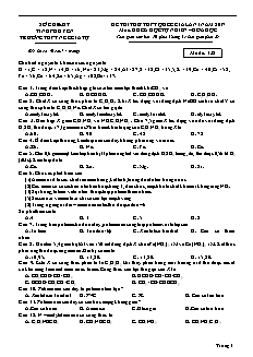 Đề thi thử lần 1 THPT Quốc gia môn Hóa học Lớp 12 - Mã đề: 132 - Năm học 2016-2017 - Trường THPT Ngô Gia Tự - Phú Yên (Có đáp án)