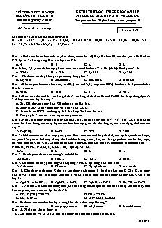 Đề thi thử lần 1 THPT Quốc gia môn Hóa học Lớp 12 - Mã đề: 357 - Năm học 2016-2017 - Trường THPT Chuyên Khoa học Tự nhiên (Có đáp án)