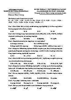 Đề thi thử lần 1 THPT Quốc gia môn Hóa học Lớp 12 - Năm học 2016-2017 - Trường THPT Hoàng Hoa Thám (Có đáp án)