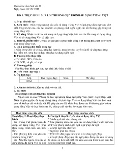Giáo án Ngữ Văn Lớp 10 - Chương trình cả năm - Năm học 2018-2019