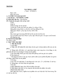 Giáo án Ngữ Văn Lớp 12 - Chương trình học kì II