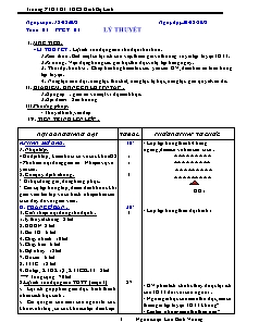Giáo án Thể dục Lớp 6 - Chương trình cả năm - Năm học 2018-2019 - Lưu Bình Vương