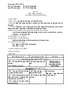 Giáo án Tin học Lớp 7 - Tiết 59, Bài thực hành 9: Tạo biểu đồ để minh họa - Năm học 2017-2018