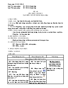 Giáo án Tin học Lớp 7 - Tiết 60, Bài thực hành 9: Tạo biểu đồ để minh họa (Tiếp) - Năm học 2017-2018