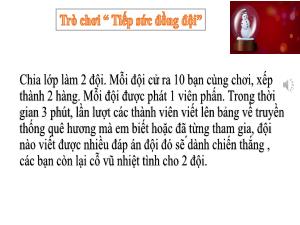 Bài giảng Hoạt động trải nghiệm 6 - Chủ đề 4: Tiếp nối truyền thống quê hương