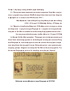 Bài giảng Lịch sử & Địa lí 9 (Cánh diều) - Bài 12: Việt Nam trong năm đầu sau cách mạng tháng Tám năm 1945 (Tư liệu)