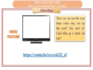 Bài giảng Ngữ văn 8 - Bài 4: Thực hành độc hiểu Ông Giuốc-đanh mặc lễ phục