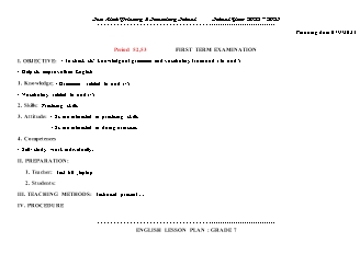 Đề kiểm tra cuối kì 1 - Tuần 19 - Năm học 2022-2023 - Trần Thị Thanh Huyền (Có đáp án + Ma trận)