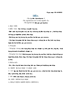 Giáo án Âm nhạc 6 - Tiết 4 - Năm học 2022-2023 - Phạm Thị Huyền (Cánh diều)