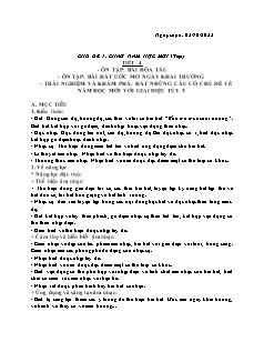 Giáo án Âm nhạc 7 - Chủ đề 1: Chào năm học mới, Tiết 4 - Năm học 2022-2023 - Phạm Thị Huyền (Cánh diều)
