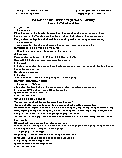 Giáo án Công nghệ 7 - Tuần 17, Ôn tập chủ đề 1: Trồng trọt và lâm nghiệp - Năm học 2022-2023 - Lê Viết Hoài