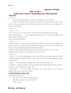 Giáo án Địa lí 7 - Tuần 1, Bài 1: Vị trí địa lí. Phạm vi và đặc điểm tự nhiên châu Âu - Năm học 2022-2023 - Lê Hương Ly (Cánh diều)