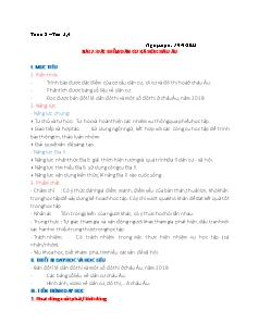 Giáo án Địa lí 7 - Tuần 2, Bài 2: Đặc điểm dân cư xã hội châu Âu - Năm học 2022-2023 - Lê Hương Ly (Kết nối tri thức)