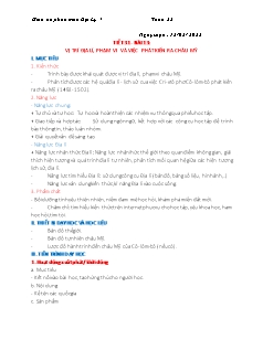 Giáo án Địa lí 7 - Tuần 22, Bài 13: Vị trí địa lí, phạm vi và việc phát kiến ra châu Mỹ - Năm học 2022-2023 - Lê Hương Ly (Kết nối tri thức)