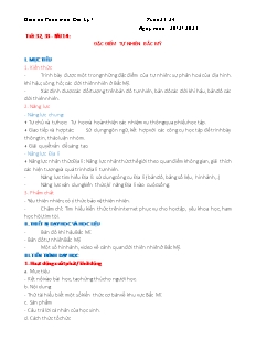 Giáo án Địa lí 7 - Tuần 23+24, Bài 14: Đặc điểm tự nhiên Bắc Mỹ - Năm học 2022-2023 - Lê Hương Ly (Kết nối tri thức)