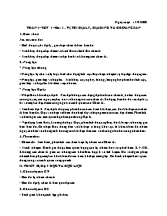 Giáo án Địa lí 8 - Tuần 1, Bài 1: Vị trí địa lý, địa hình và khoáng sản - Năm học 2022-2023 - Lê Hương Ly