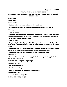 Giáo án Địa lí 8 - Tuần 6, Bài 6: Thực hành Đọc, phân tích lược đồ phân bố dân cư và các Thành phố lớn của châu Á - Năm học 2022-2023 - Lê Hương Ly