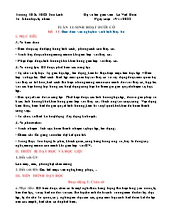 Giáo án HĐTN Hướng nghiệp 7 - Tuần 11, Tiết 11: Biểu diễn văn nghệ tôn vinh tình thầy trò - Năm học 2022-2023 - Lê Viết Hoài