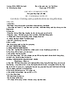 Giáo án HĐTN Hướng nghiệp 7 - Tuần 18, Chủ đề 5, Tiết 17: Giới thiệu về những cảnh quan thiên nhiên em từng đến thăm - Năm học 2022-2023 - Lê Viết Hoài