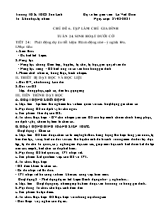 Giáo án HĐTN Hướng nghiệp 7 - Tuần 24, Chủ đề 6: Tập làm chủ gia đình - ý nghĩa lớn - Năm học 2022-2023 - Lê Viết Hoài