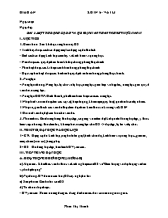 Giáo án Khoa học tự nhiên 6 - Bài 2: Một số dụng cụ đo và quy định an toàn trong thực hành - Năm học 2022-2023 - Phan Thị Thanh (Cánh diều)