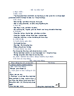 Giáo án Khoa học tự nhiên 6 - Tiết 5+6: Bài tập - Năm học 2022-2023 - Phan Thị Thanh (Cánh diều)