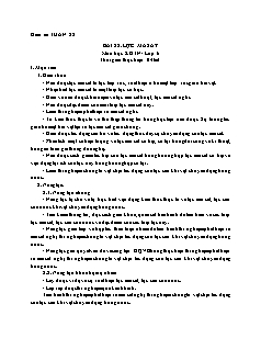 Giáo án Khoa học tự nhiên 6 - Tuần 22, Bài 28: Lực ma sát - Năm học 2022-2023 - Phan Thị Thanh (Cánh diều)