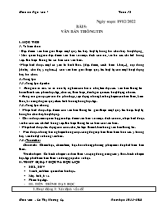 Giáo án Ngữ văn 7 - Tuần 15 - Năm học 2022-2023 - Lê Thị Hương Ly (Cánh diều)