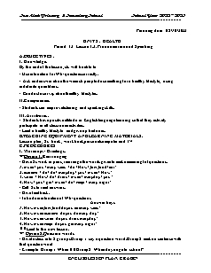 Giáo án Tiếng Anh 7 - Tuần 5, Bài 2: Health - Năm học 2022-2023 - Trần Thị Thanh Huyền (i-Learn Smart World)