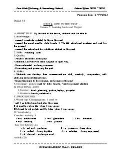 Giáo án Tiếng Anh 9 - Tuần 12, Bài 4+5 - Năm học 2022-2023 - Trần Thị Thanh Huyền