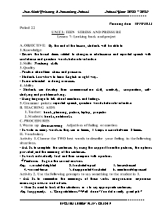 Giáo án Tiếng Anh 9 - Tuần 8, Bài 3 + Review 1 - Năm học 2022-2023 - Trần Thị Thanh Huyền