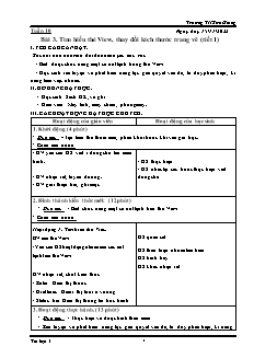 Giáo án Tin học 4 - Tuần 10, Bài 3: Tìm hiểu thẻ View, thay đổi kích thước trang vẽ (Tiết 1+2) - Năm học 2022-2023 - Trường Tiểu học Sơn Giang