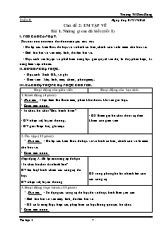 Giáo án Tin học 4 - Tuần 8, Chủ đề 2, Bài 1: Những gì em đã biết (Tiết 1+2) - Năm học 2022-2023 - Trường Tiểu học Sơn Giang