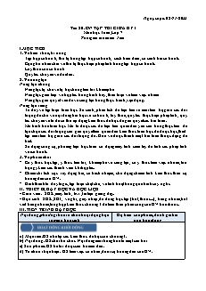 Giáo án Toán 7 - Tiết 20: Ôn tập thi giữa kỳ I - Năm học 2022-2023 - Phan Thị Thanh (Cánh diều)