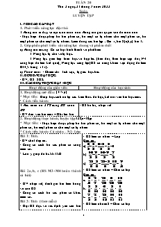 Giáo án Toán + Tiếng Việt Lớp 4 - Tuần 20 - Năm học 2021-2022