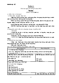Kế hoạch bài dạy các môn Lớp 5 - Tuần 3 - Năm học 2022-2023 - Nguyễn Tiến Chương