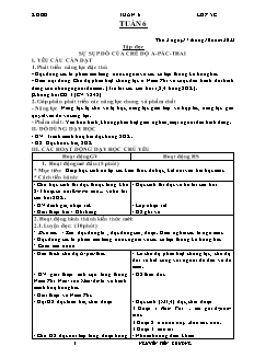 Kế hoạch bài dạy các môn Lớp 5 - Tuần 6 - Năm học 2022-2023 - Nguyễn Tiến Chương