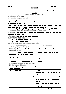 Kế hoạch bài dạy các môn Lớp 5 - Tuần 7 - Năm học 2022-2023 - Nguyễn Tiến Chương