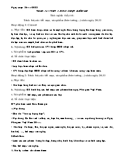 Kế hoạch bài dạy HĐTN Hướng nghiệp 6 - Tuần 12 - Năm học 2022-2023 - Nguyễn Anh Tuấn