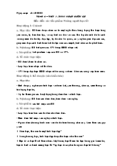 Kế hoạch bài dạy HĐTN Hướng nghiệp 6 - Tuần 6 - Năm học 2022-2023 - Nguyễn Anh Tuấn