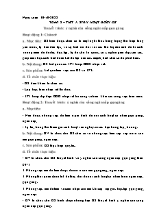 Kế hoạch bài dạy HĐTN Hướng nghiệp 6 - Tuần 8 - Năm học 2022-2023 - Nguyễn Anh Tuấn