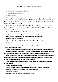Kế hoạch bài dạy Khoa học tự nhiên 7 - Tuần 23, Chủ đề: Cuộc chạy đua màu sắc - Năm học 2022-2023 - Nguyễn Anh Tuấn (Cánh diều)